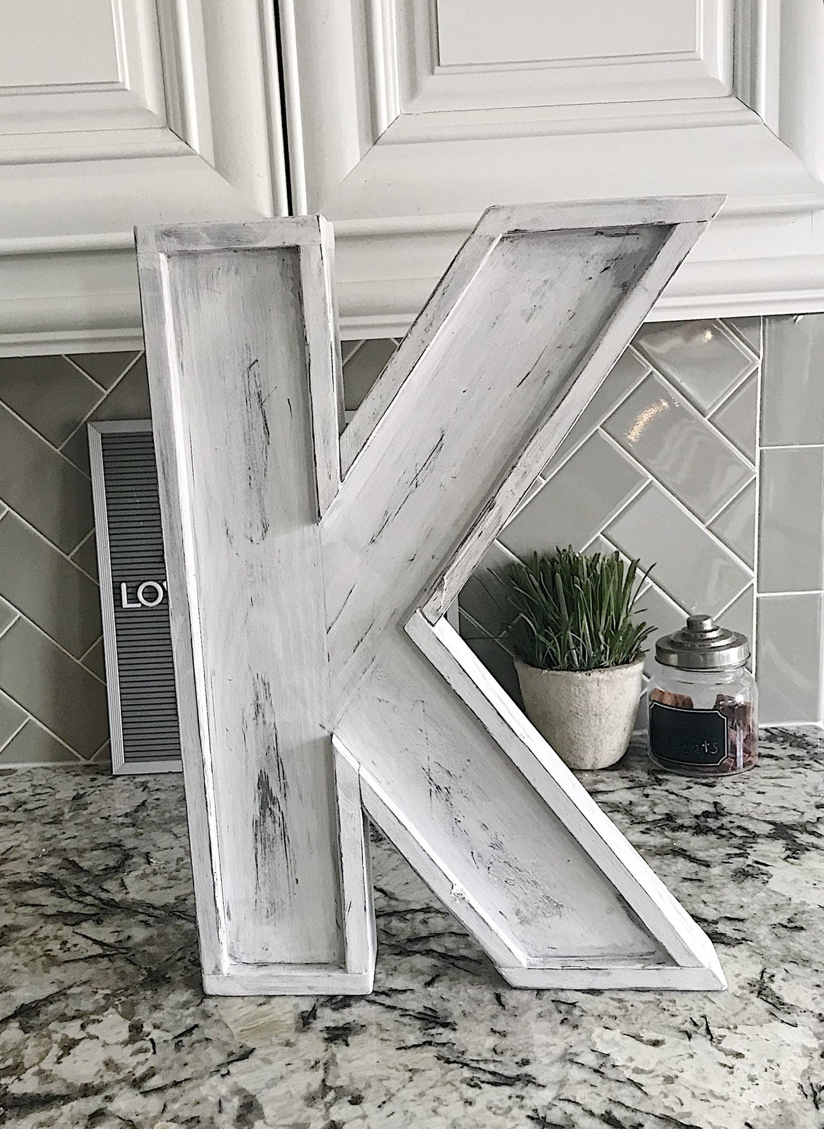 Wood Initials