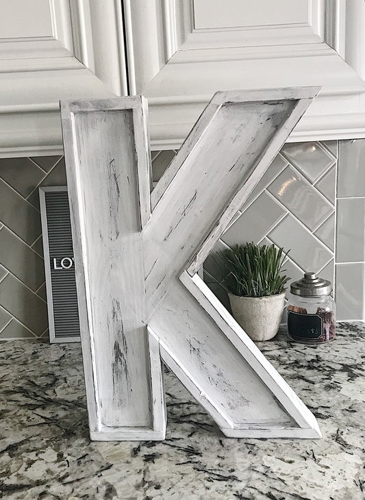 Wood Initials
