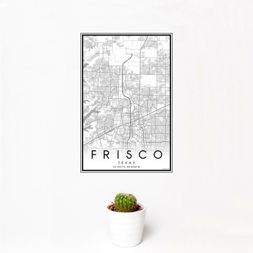 Frisco - Texas Classic Map Print