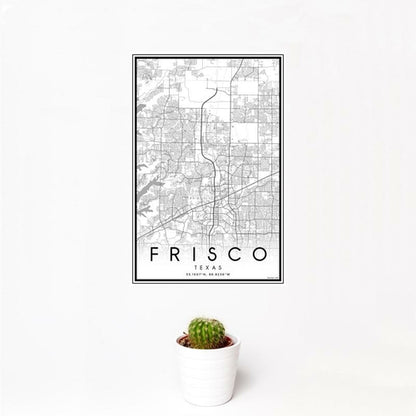 Frisco - Texas Classic Map Print
