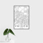 Frisco - Texas Classic Map Print