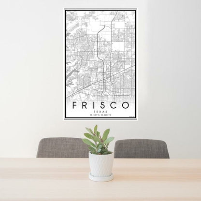 Frisco - Texas Classic Map Print