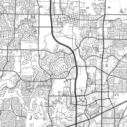 Frisco - Texas Classic Map Print