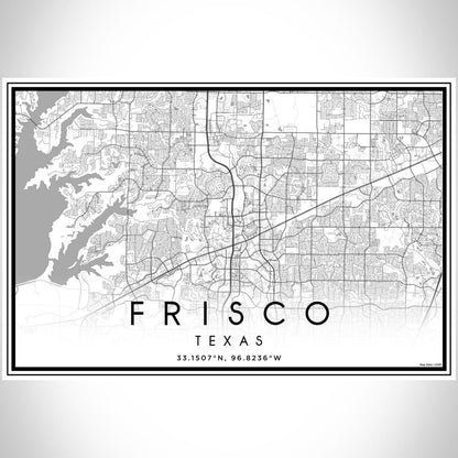 Frisco - Texas Classic Map Print