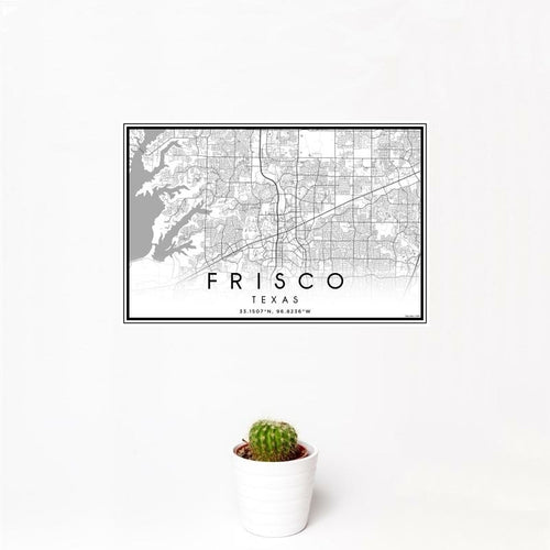 Frisco - Texas Classic Map Print