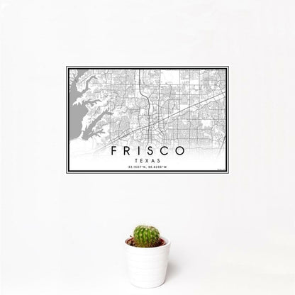 Frisco - Texas Classic Map Print