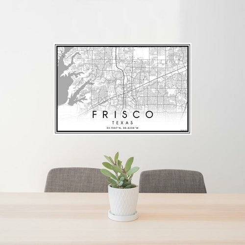 Frisco - Texas Classic Map Print