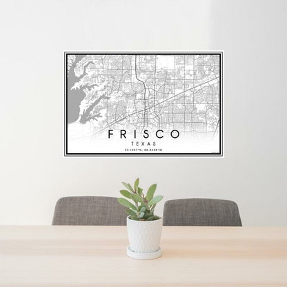 Frisco - Texas Classic Map Print