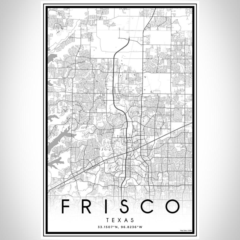 Frisco - Texas Classic Map Print