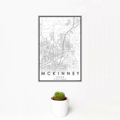 McKinney - Texas Map Print in Classic