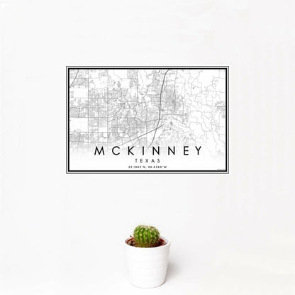 McKinney - Texas Map Print in Classic