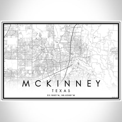 McKinney - Texas Map Print in Classic