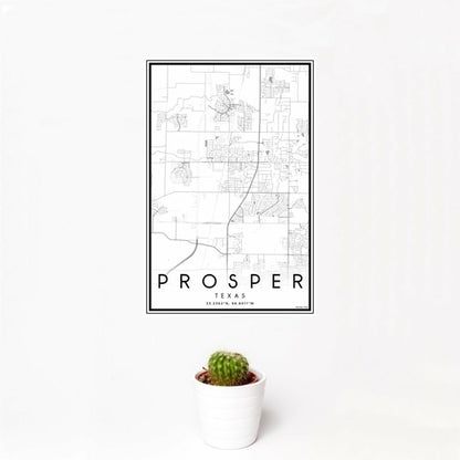 Prosper - Texas Map Print in Classic