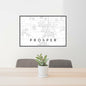 Prosper - Texas Map Print in Classic